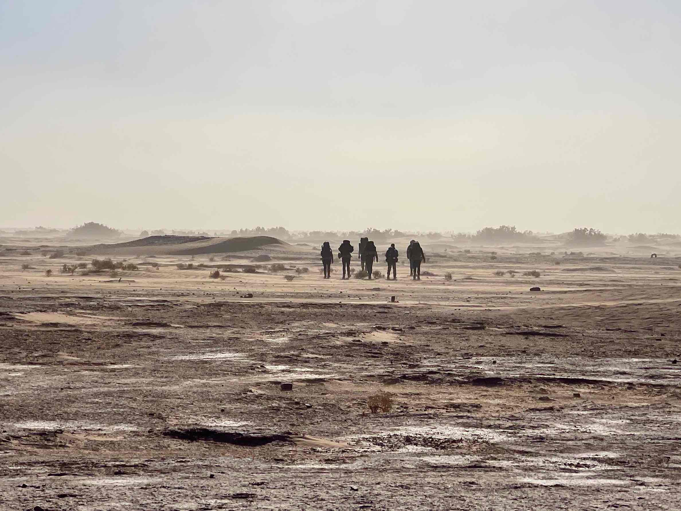 Begegnung mit Nomaden in der Sahara