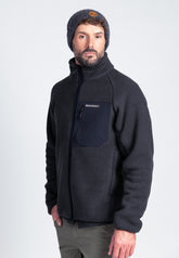 Fleecejacke Herren von Wandermut Grau Vorne